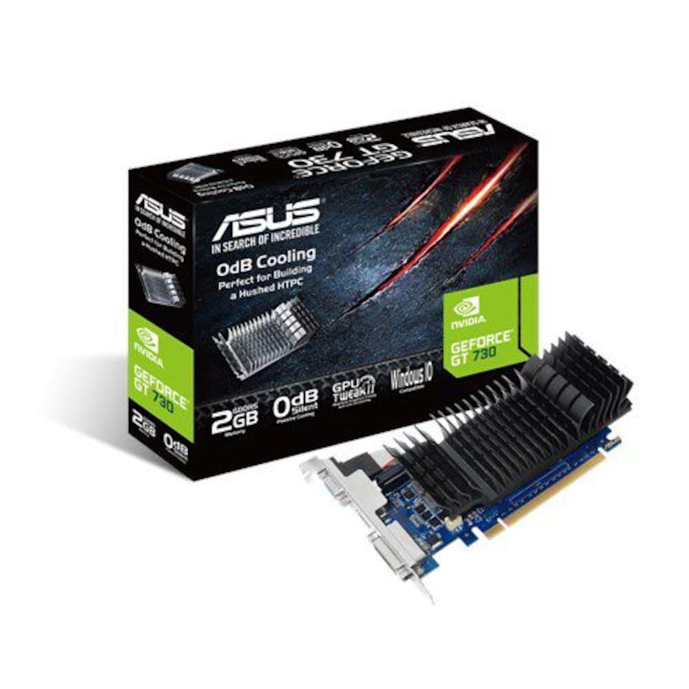 Asus GeForce GT 730 2GD5-BRK 2GB GDDR5 Grafikkarte passiv LP DVI/HDMI/VGA
