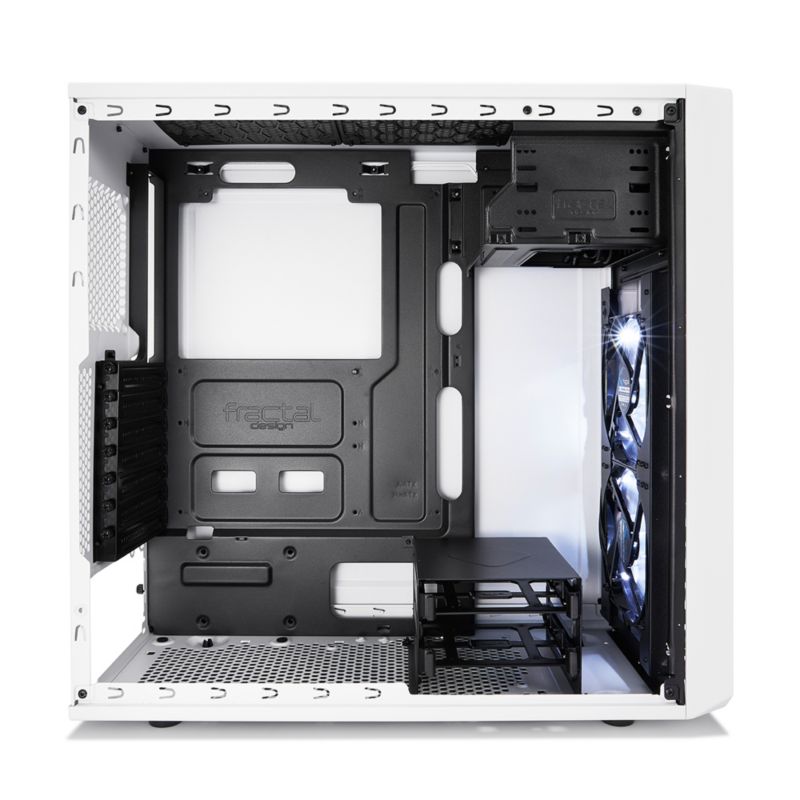 Fractal Design Focus G ATX Gaming Gehäuse mit Seitenfenster, Weiß