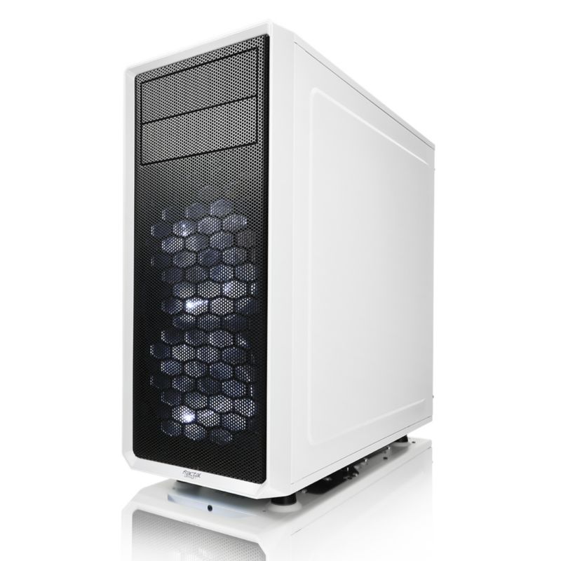 Fractal Design Focus G ATX Gaming Gehäuse mit Seitenfenster, Weiß