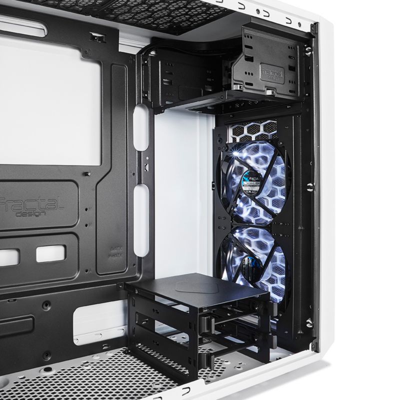 Fractal Design Focus G ATX Gaming Gehäuse mit Seitenfenster, Weiß