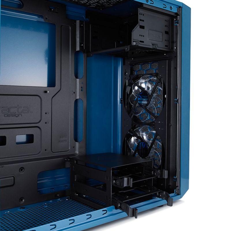 Fractal Design Focus G ATX Gaming Gehäuse mit Seitenfenster, Blau