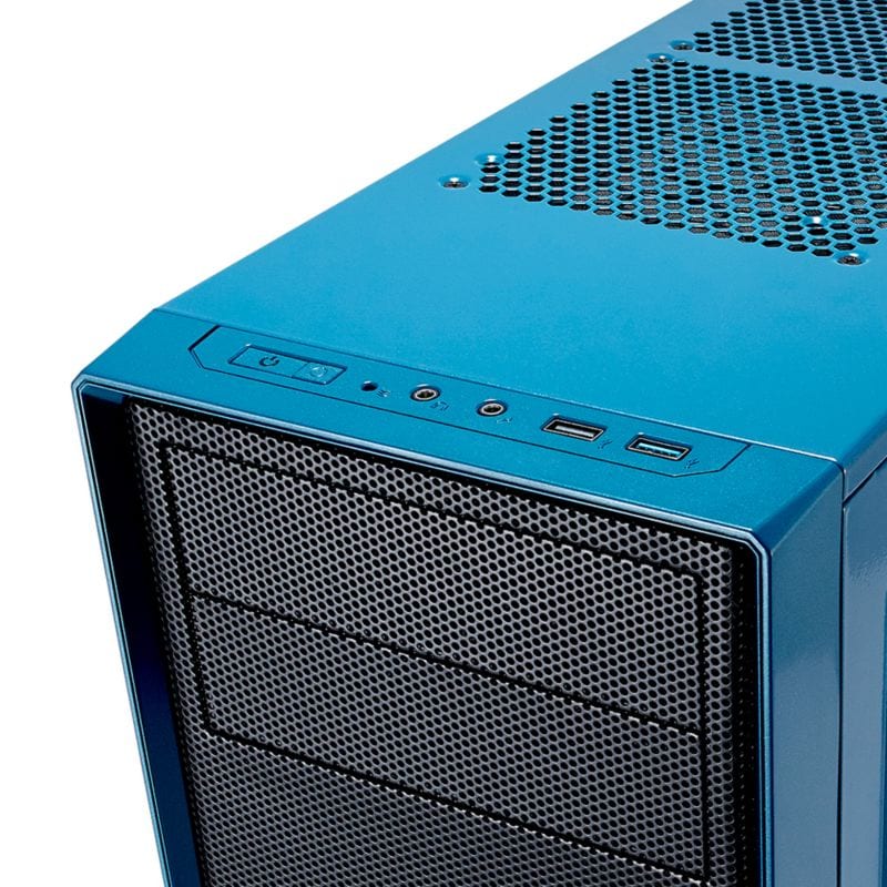 Fractal Design Focus G ATX Gaming Gehäuse mit Seitenfenster, Blau