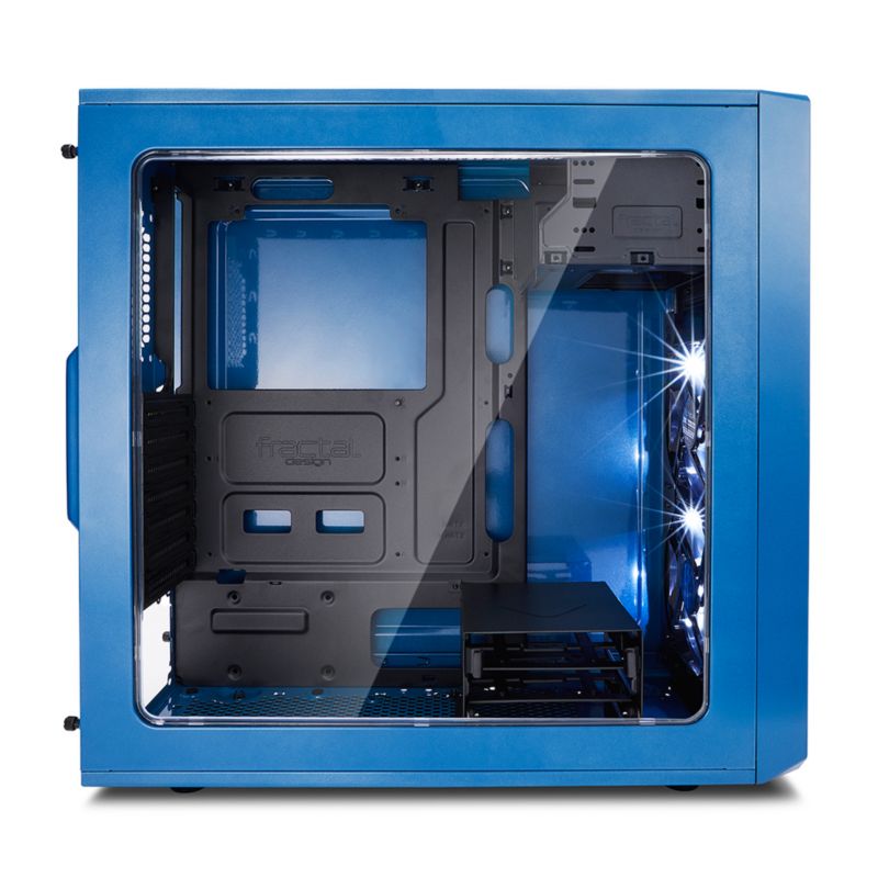 Fractal Design Focus G ATX Gaming Gehäuse mit Seitenfenster, Blau