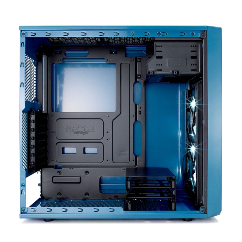 Fractal Design Focus G ATX Gaming Gehäuse mit Seitenfenster, Blau