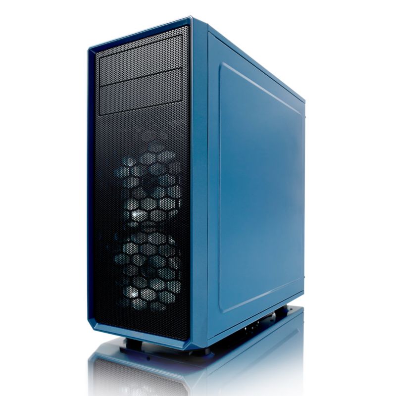 Fractal Design Focus G ATX Gaming Gehäuse mit Seitenfenster, Blau