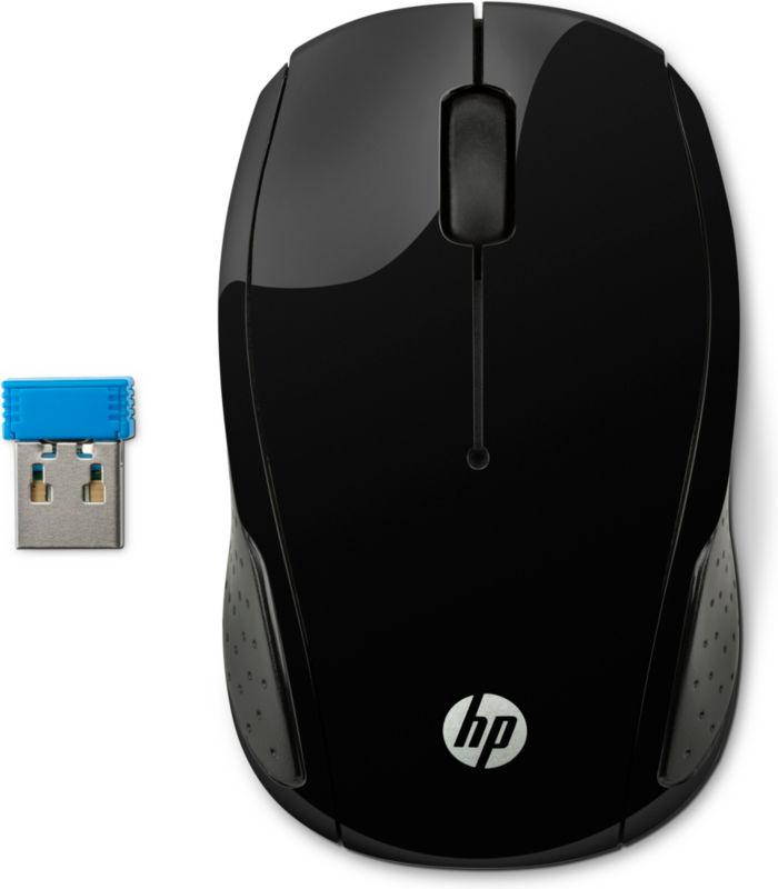 HP 200 Wireless Maus X6W31AA kabellos USB-Empfänger schwarz