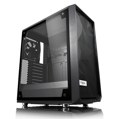 Fractal Design Meshify C Light ATX Gaming Gehäuse mit TG Seitenfenster