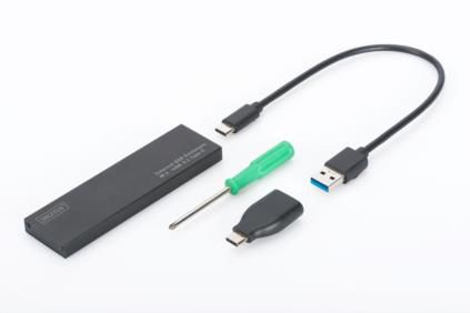 DIGITUS Externes SSD-Gehäuse M.2 USB Type-C