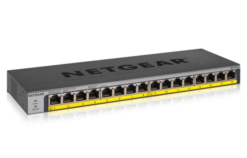 Netgear GS116LP ProSafe 16-Port Gigabit Switch PoE+ unmanaged