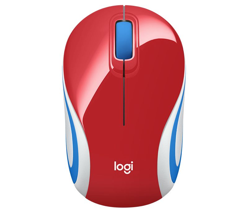 Logitech Wireless Mini Mouse M187 rot