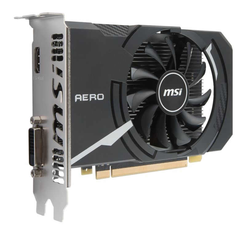 MSI GeForce GT 1030 Aero ITX 2GB GDDR5 Grafikkarte DVI/HDMI