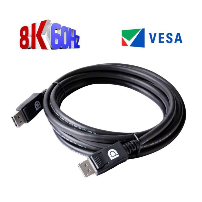 Club 3D DisplayPort 1.4 Kabel 3m DP zu DP HBR3 8K60Hz Vesa St./St. schwarz