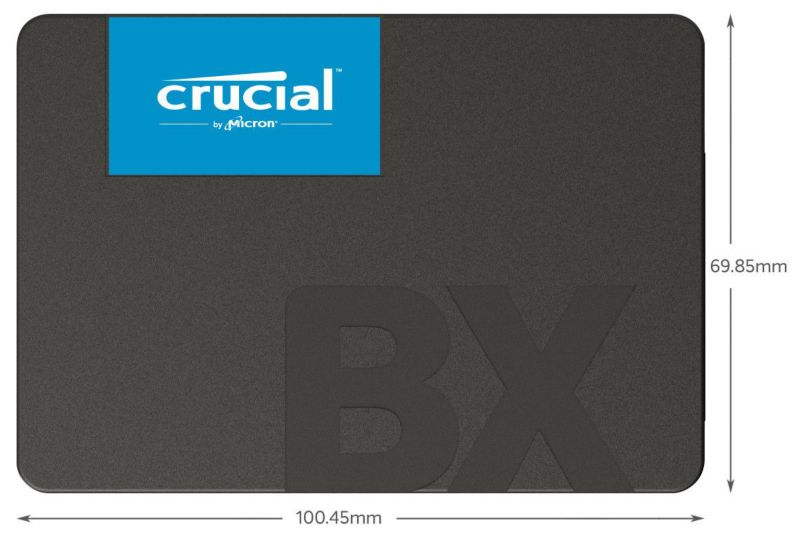 Crucial BX500 SSD 120GB 2.5zoll Micron 3D NAND TLC SATA600 - 7mm