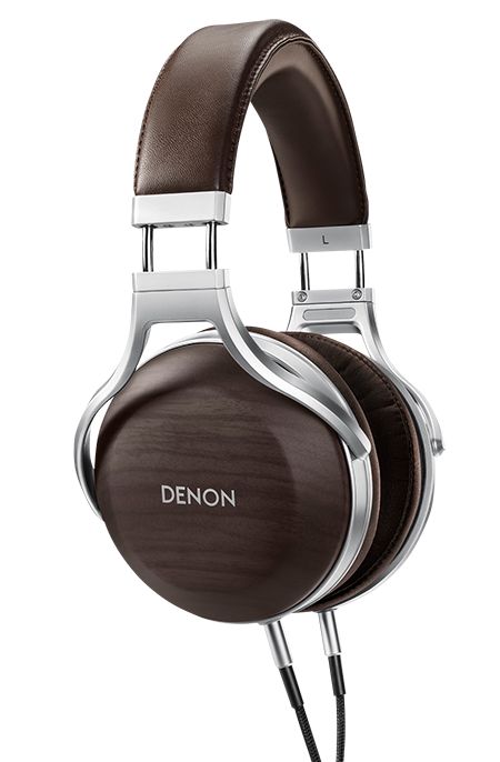 Denon AH-D5200 Premium-Over-Ear-Kopfhörer mit Zebraholz-Schalen