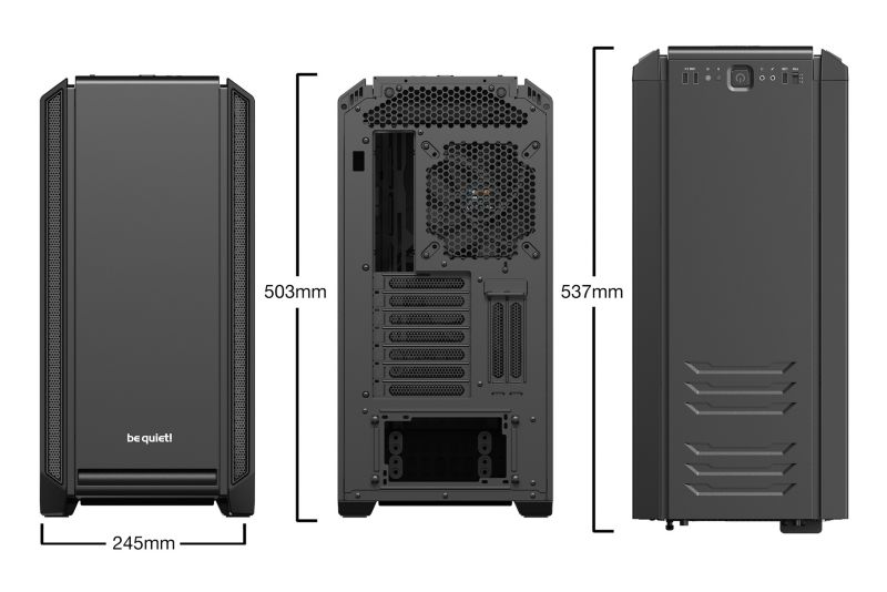 be quiet! Silent Base 601 Schwarz Midi Tower Gaming Gehäuse, gedämmt