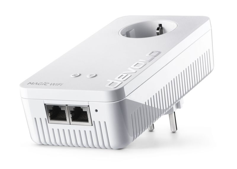 devolo Magic 1 WiFi 2-1-1 Einzeladapter (1200mbps Powerline + 2xLAN)