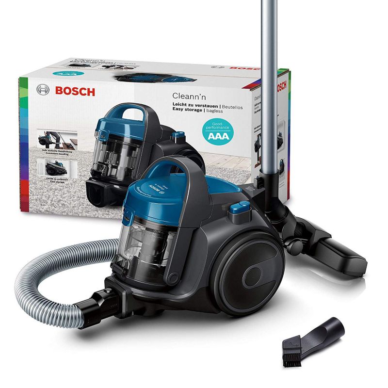 Bosch BGC05A220A GS05 Cleann´n Bodenstaubsauger ohne Beutel EEK A grau/blau