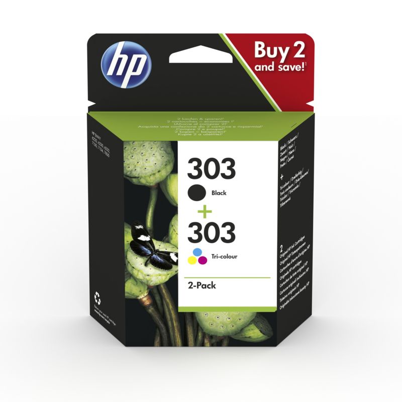 HP 303 Original Druckerpatronen Multipack Schwarz Farbe 3YM92AE