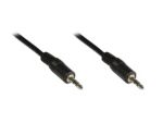 Good Connections 3,5mm Klinkenkabel 3m Stecker - Stecker Audio Stereo schwarz