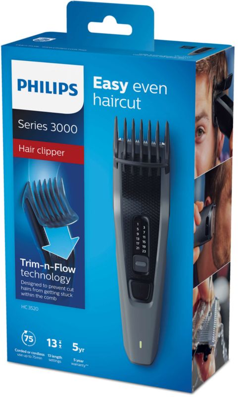 Haarlänge HC3520/15 0,5-23mm Philips ++ mit 3000 Cyberport Haarschneider Akku Serie