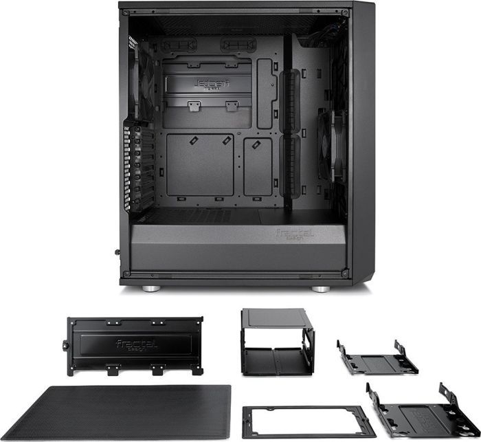 Fractal Design Meshify C ATX Gaming Gehäuse, schallgedämmt