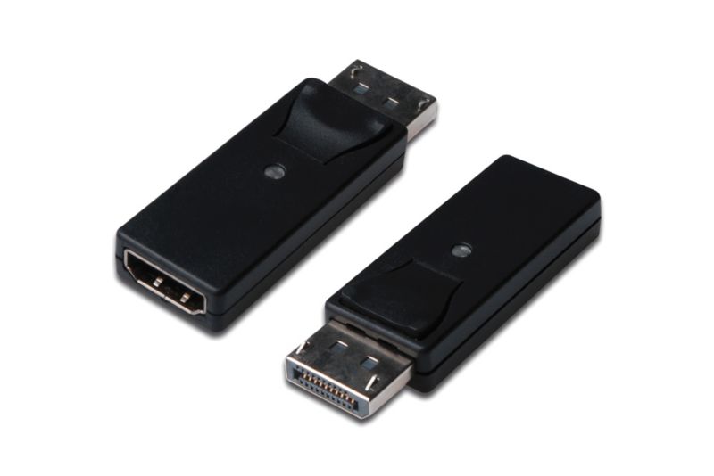 DIGITUS Displayport Adapter DP zu HDMI-A St./Bu. Verriegelung schwarz