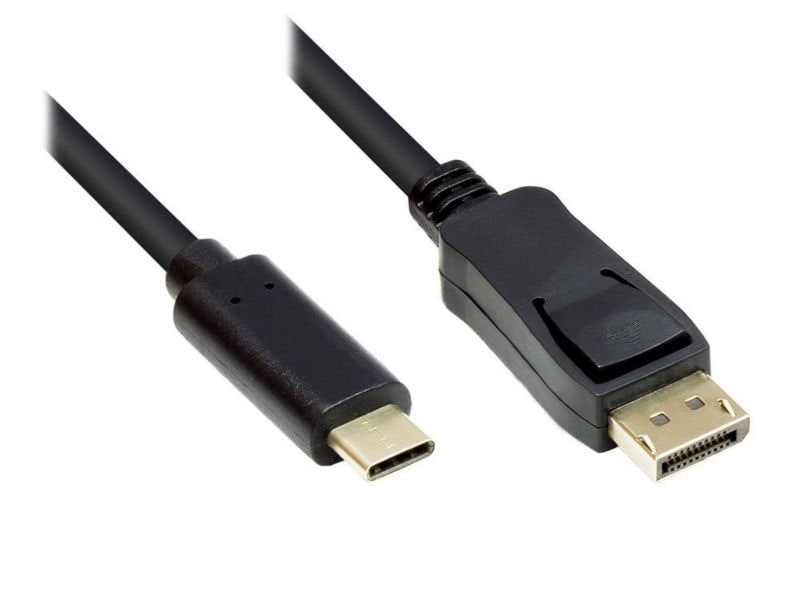 Good Connections Adapterkabel USB-C zu DisplayPort 1.2 4K2K/ UHD 1m schwarz