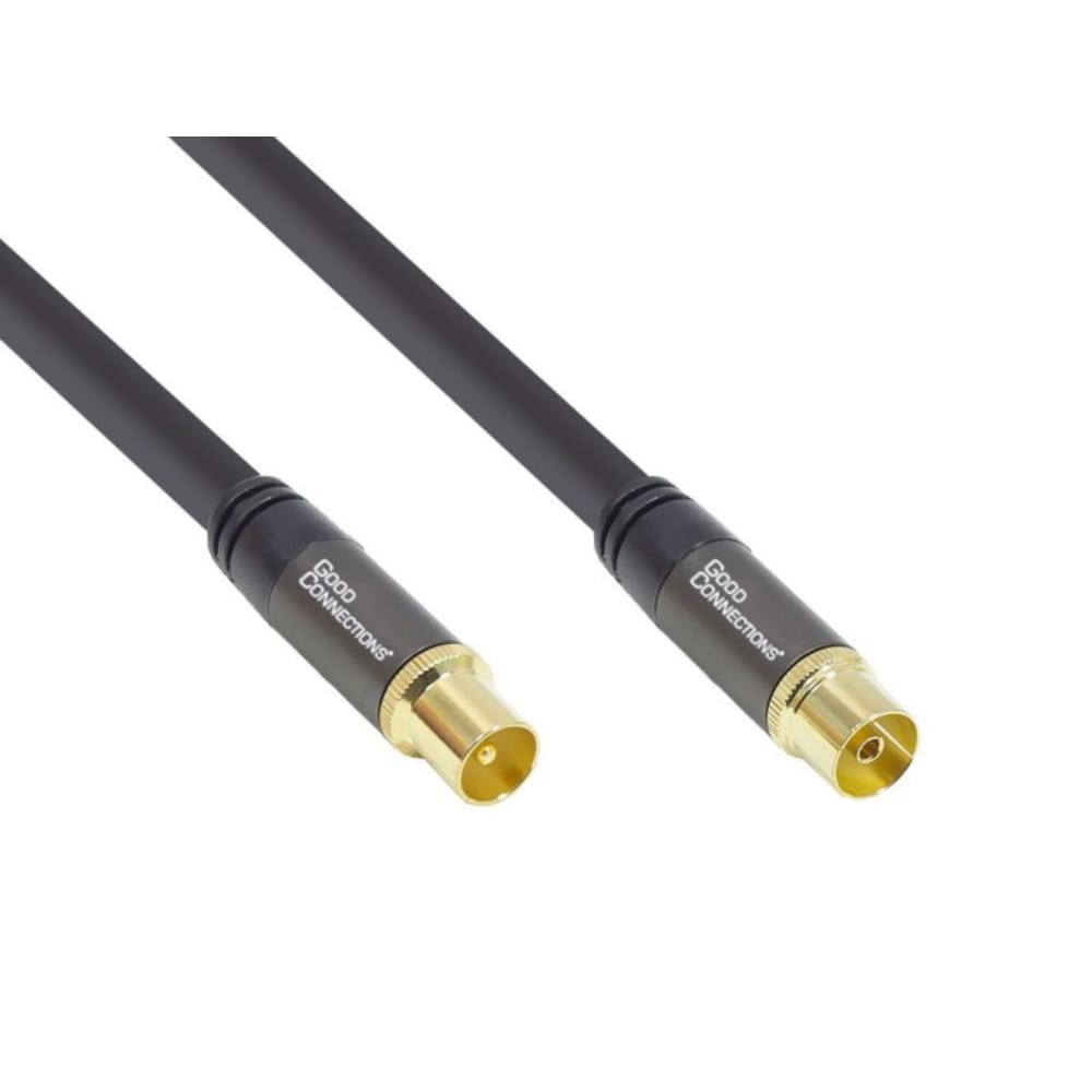 Good Connections Antennenkabel SmartFLEX 1m IEC St. zu Koax Bu. &gt;120dB schwarz