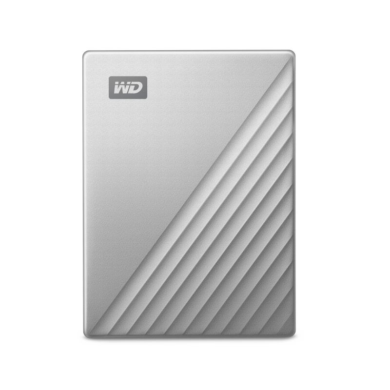 WD My Passport Ultra USB3.0 &amp; USB-C 4TB 2.5zoll - Silber