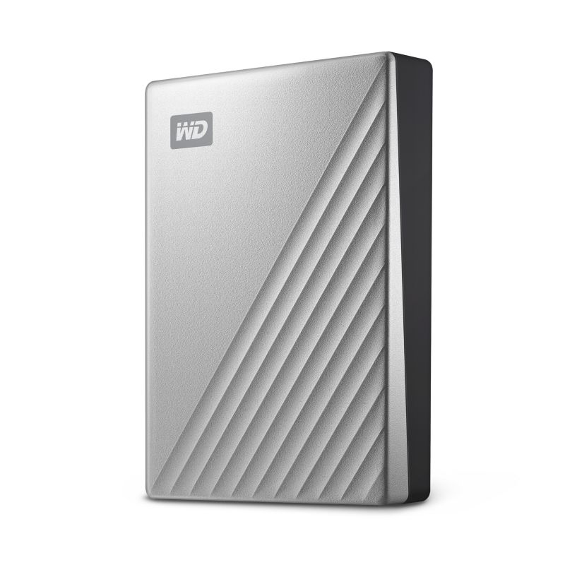 WD My Passport Ultra USB3.0 &amp; USB-C 4TB 2.5zoll - Silber