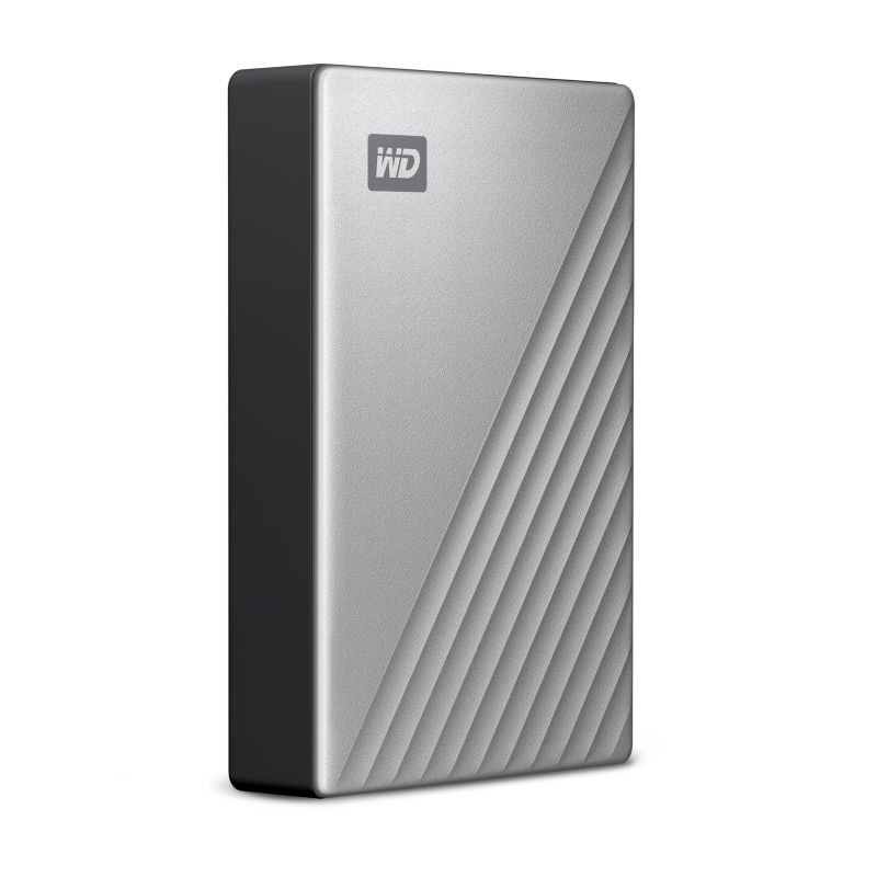 WD My Passport Ultra USB3.0 &amp; USB-C 4TB 2.5zoll - Silber