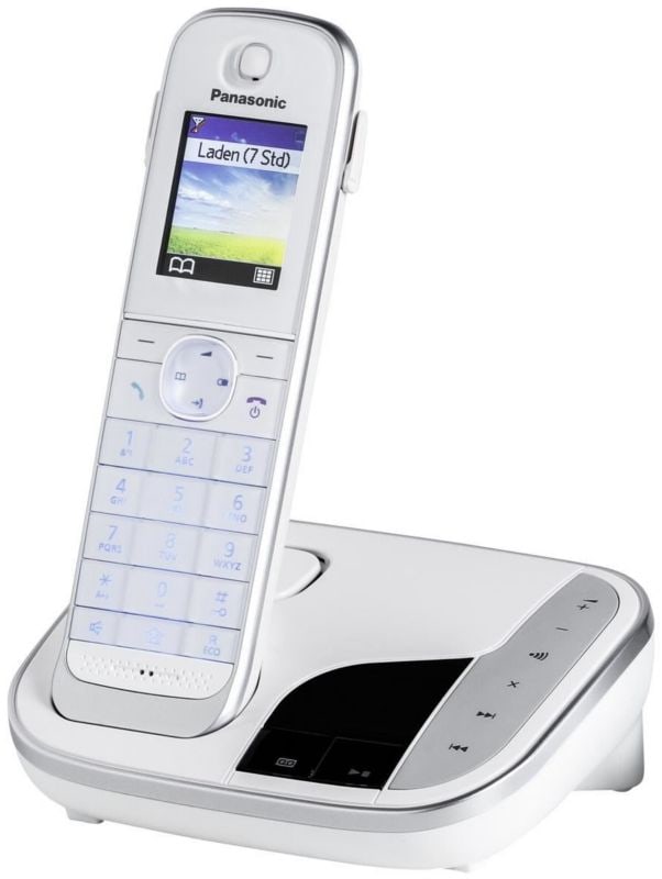 Panasonic KX-TGJ320GW schnurloses DECT Festnetztelefon ++ mit weiß Cyberport AB