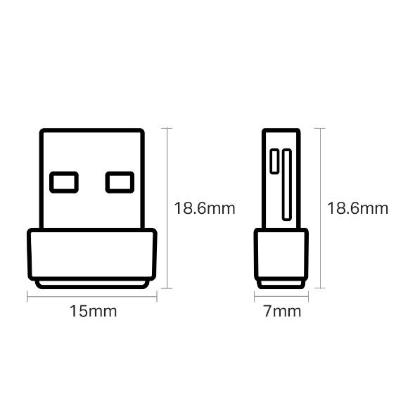 TP-LINK AC600 Archer T2U Nano 600MBit WLAN-ac USB-Adapter