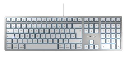 Cherry KC 6000 Slim For Mac Tastatur USB silber