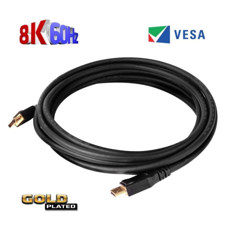 Club 3D DisplayPort 1.4 Kabel 5m DP zu DP HBR3 8K60Hz Vesa St./St. schwarz