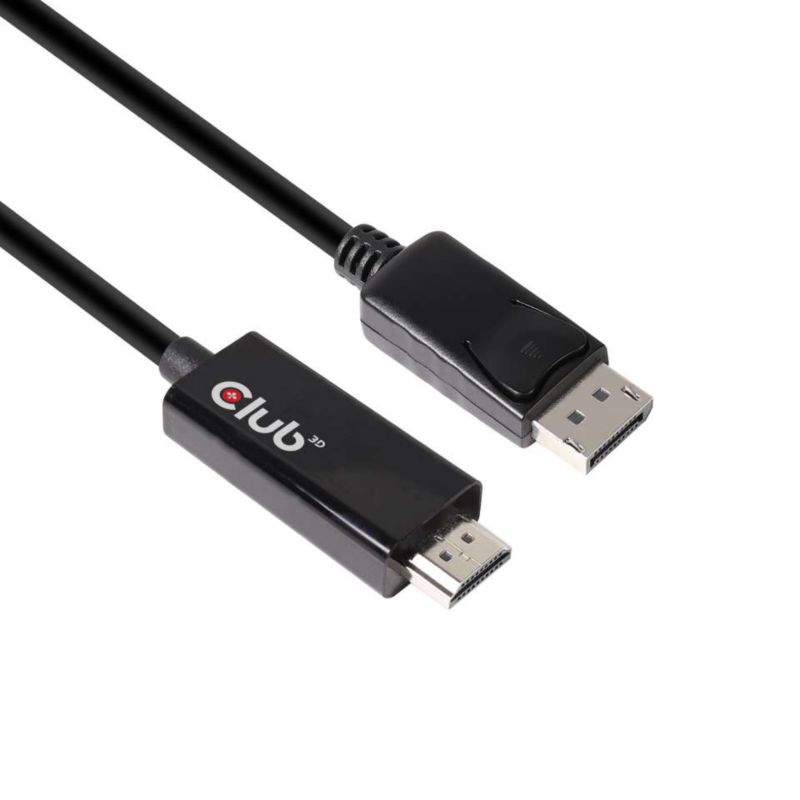 Club 3D DisplayPort 1.4 Adapterkabel 2m DP zu HDMI 2.0b HDR UHD St./St. schwarz