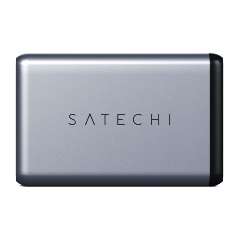 Satechi 75W Dual USB-C PD Travel Charger Space Gray