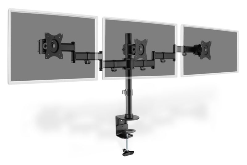 DIGITUS DA-90362 Dreifach Monitor Ständer mit Klemmbefestigung