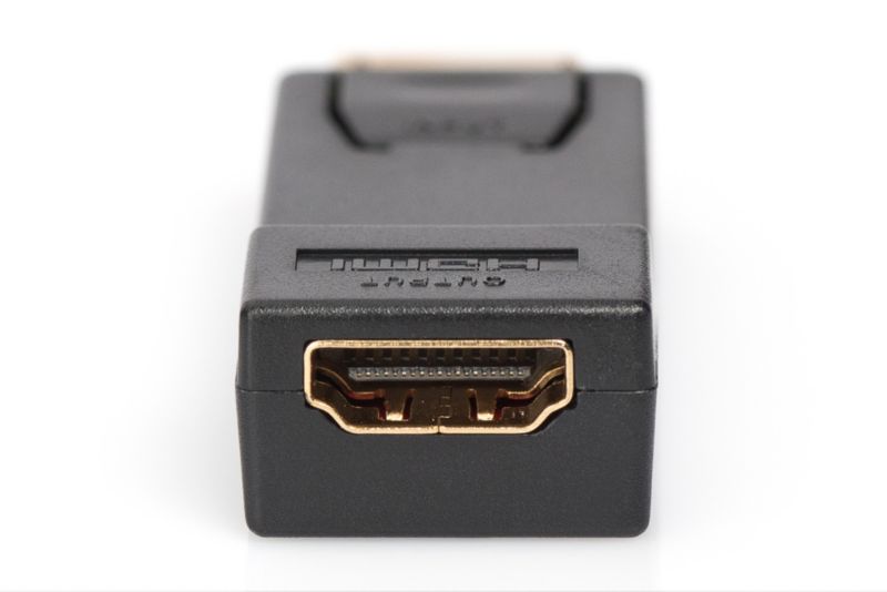 DIGITUS Displayport Adapter DP zu HDMI-A St./Bu. Verriegelung schwarz