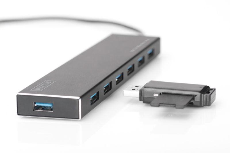 DIGITUS DA-70241-1 USB 3.0 Office Hub, 7-Port