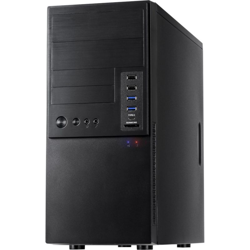 InterTech Micro Tower Gehäuse IT-6865 Schwarz 2xUSB 3.0