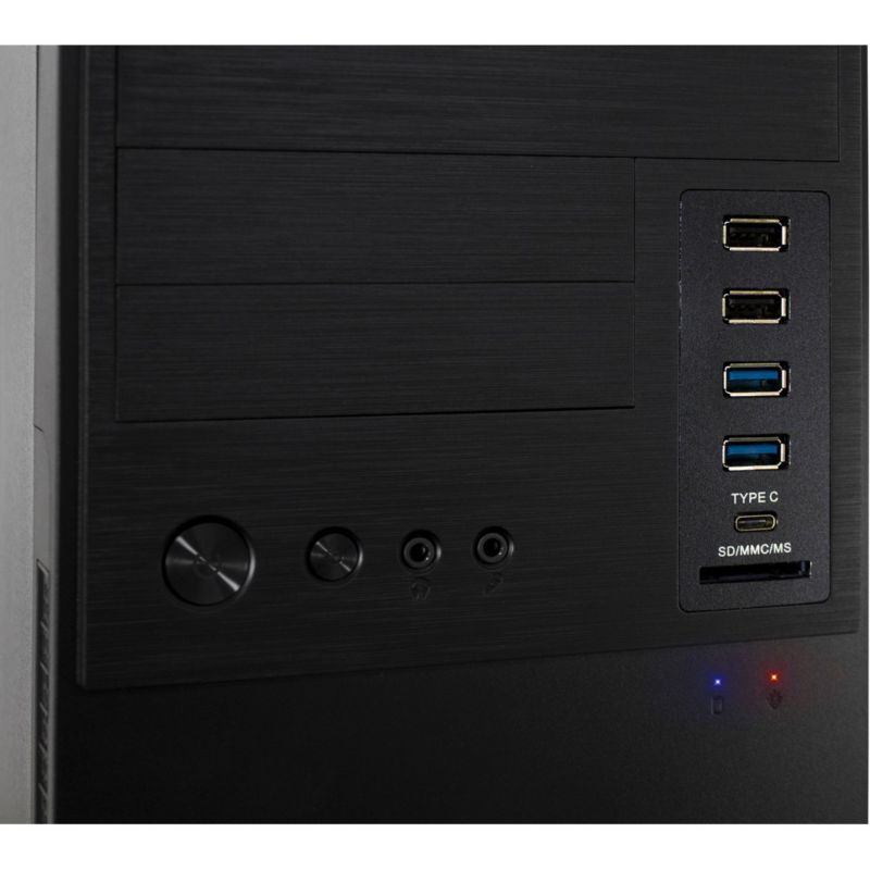 InterTech Micro Tower Gehäuse IT-6865 Schwarz 2xUSB 3.0