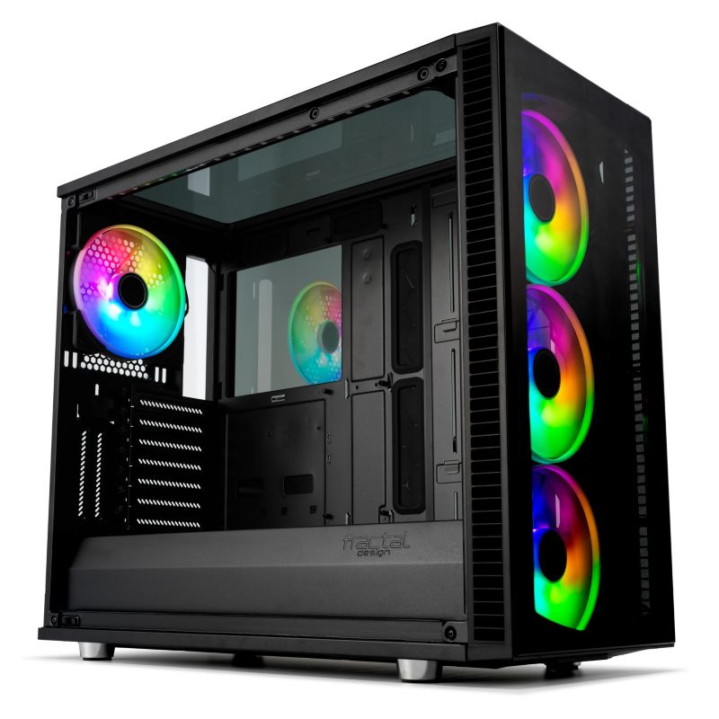 Fractal Design Define S2 Vision RGB ATX Gaming Gehäuse mit TG Seitenfenster