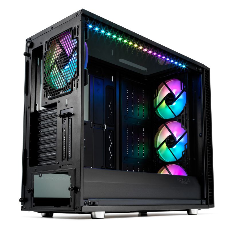 Fractal Design Define S2 Vision RGB ATX Gaming Gehäuse mit TG Seitenfenster