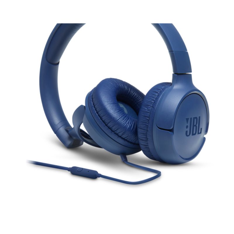 JBL TUNE 500 blau - Kabelgebundener On-Ear-Kopfhörer Mikrofon