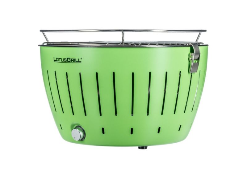 LotusGrill Holzkohlegrill 34cm rauchfrei, limet­ten­grün