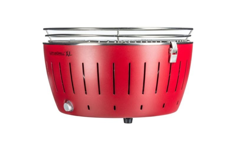 LotusGrill Holzkohlegrill XL 40,5cm rauchfrei, feuerrot