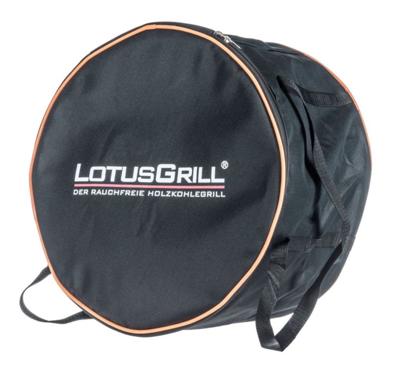 LotusGrill Holzkohlegrill 34cm rauchfrei, mandarinorange