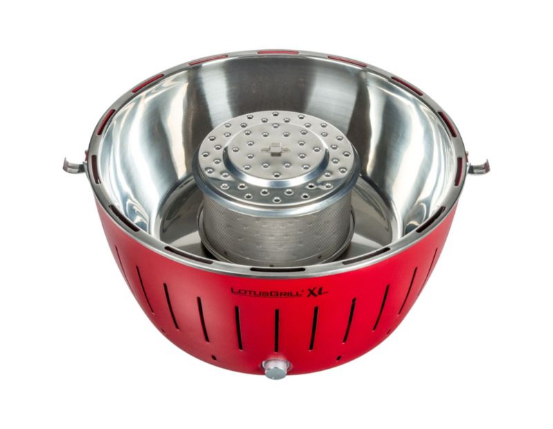 LotusGrill Holzkohlegrill XL 40,5cm rauchfrei, feuerrot