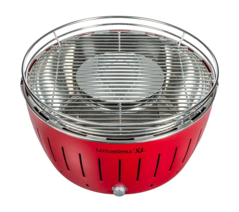 LotusGrill Holzkohlegrill XL 40,5cm rauchfrei, feuerrot